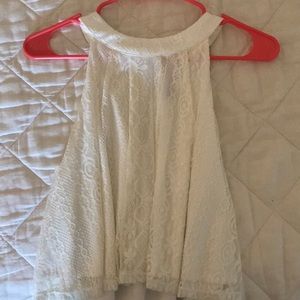 A high neck tank top